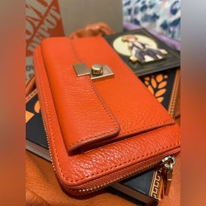 DKNY - Orange Zip-Around Wallet